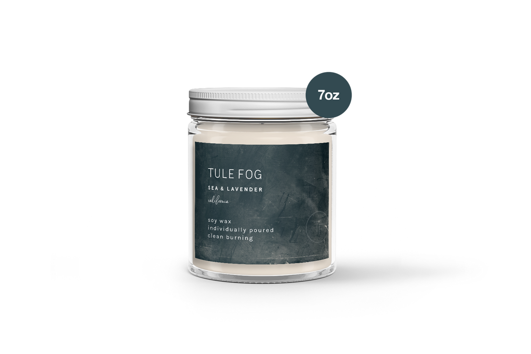 Tule Fog Candles - Sea + Lavender Soy Candle 7oz