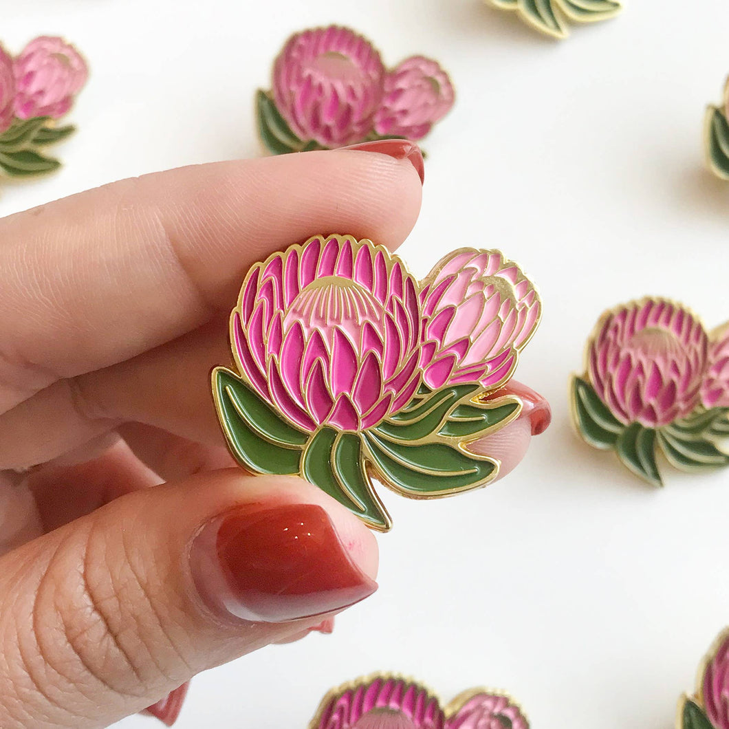 Paper Anchor Co. - Ofelia Protea Floral Lapel Pin