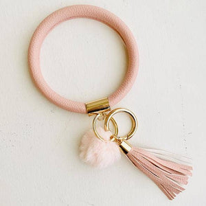 Tiny Gift Society - Bangle Key Chain with Pom