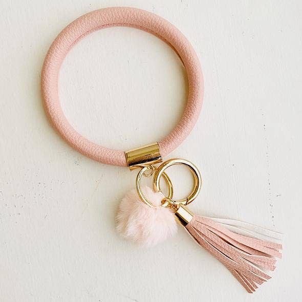 Tiny Gift Society - Bangle Key Chain with Pom
