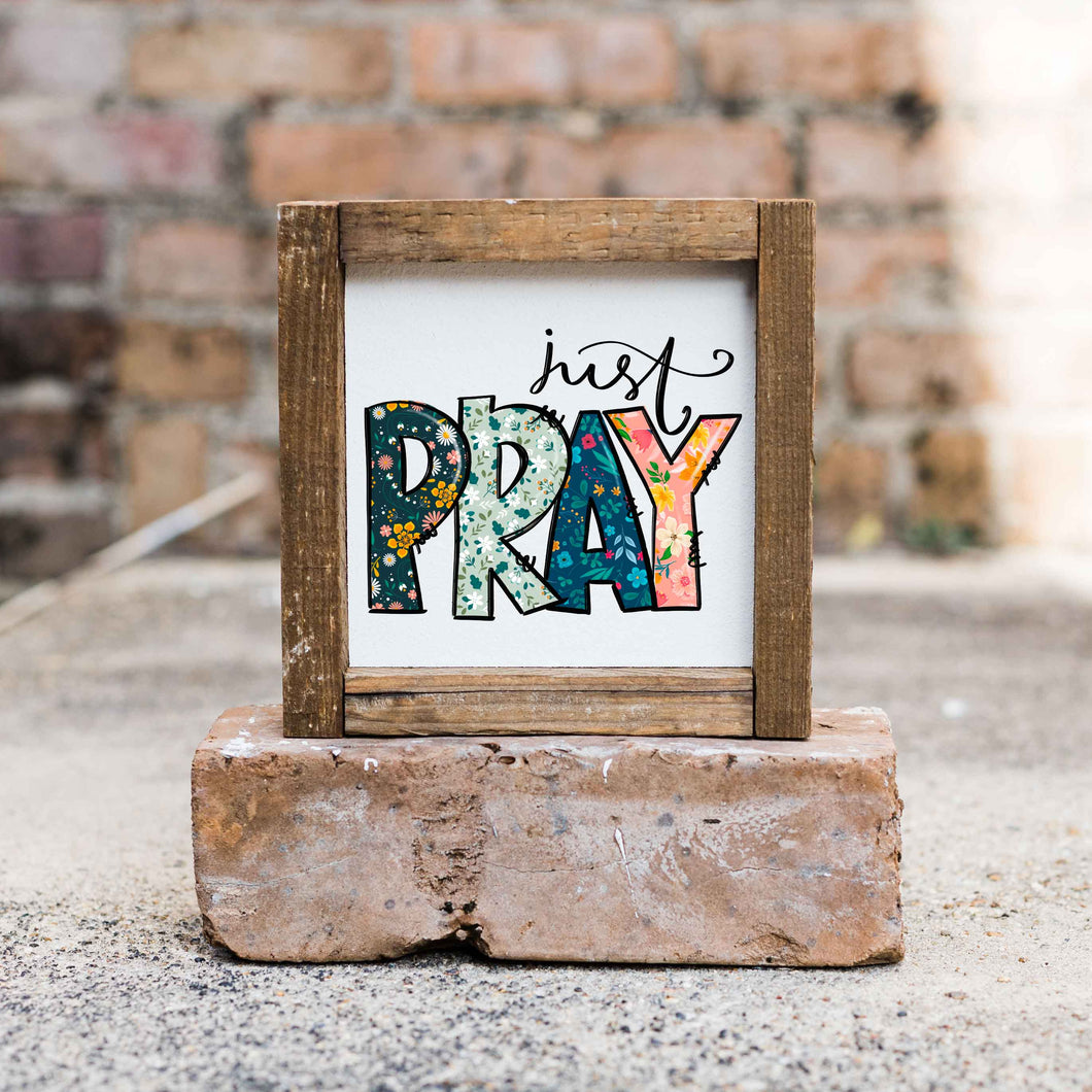 Clairmont & Co - Faith Base, Scripture Sign, Gift Giving, Wooden Frame Sign