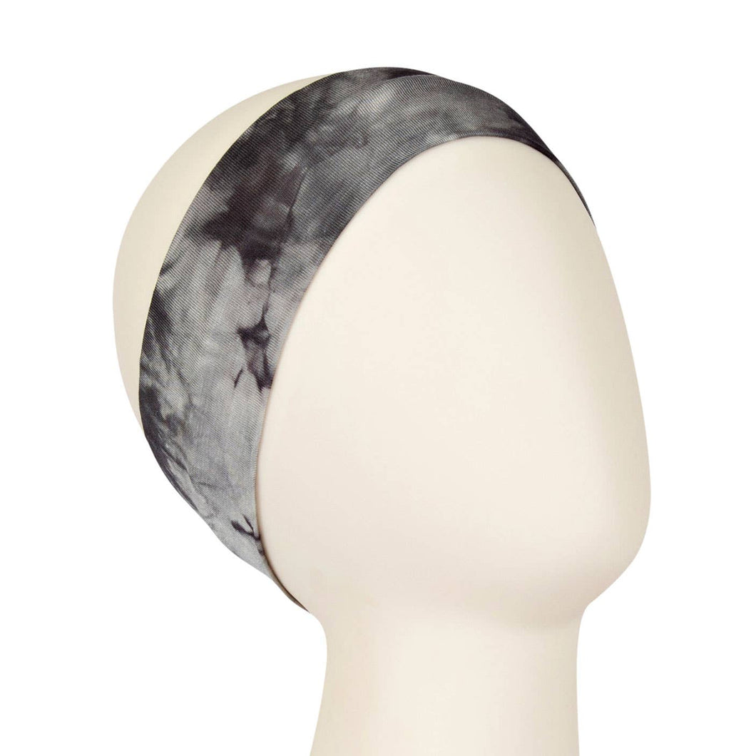 Tie Dye Fitness Headband - Gray | Naples Soap Company