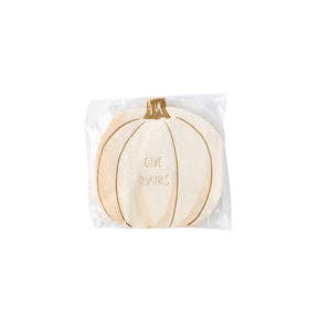 My Mind’s Eye - PLTS311H - Creamy Pumpkin Shaped Cocktail Napkin