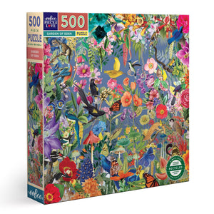Puzzel | Garden of Eden 500 Piece Square Adult Jigsaw Puzzle | eeBoo