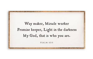 24 x 12" | Way Maker Miracle Worker