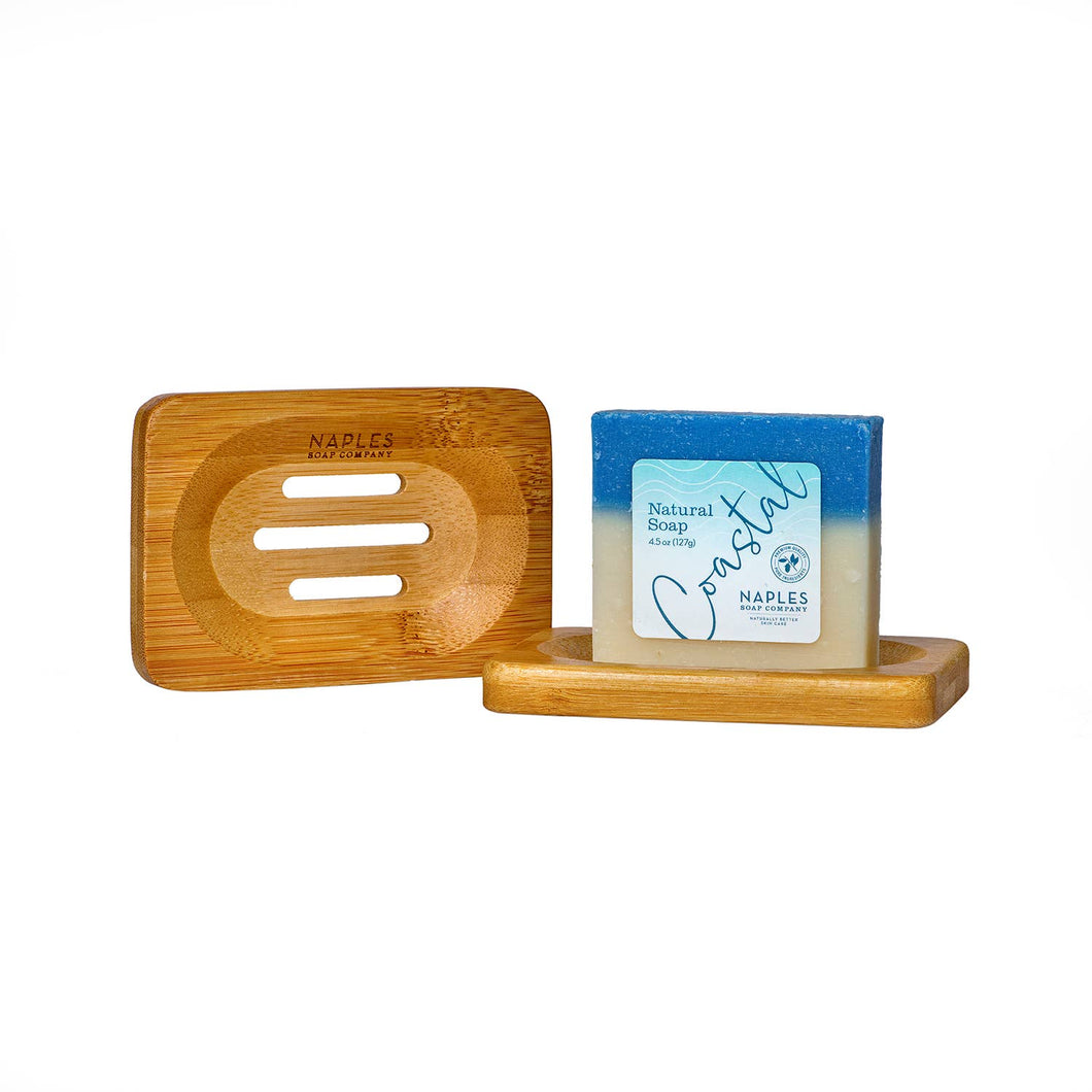 Naples Soap Company - Rectangle Bamboo Soap Dish