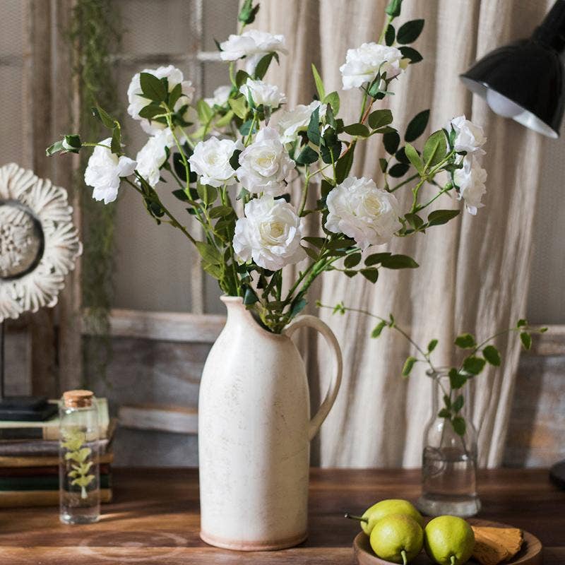 Rustic Reach - Real Touch Blooming Rose Stem 25