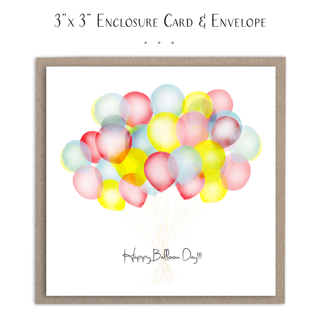 Susan Case Designs - Happy Balloon Day Mini Card