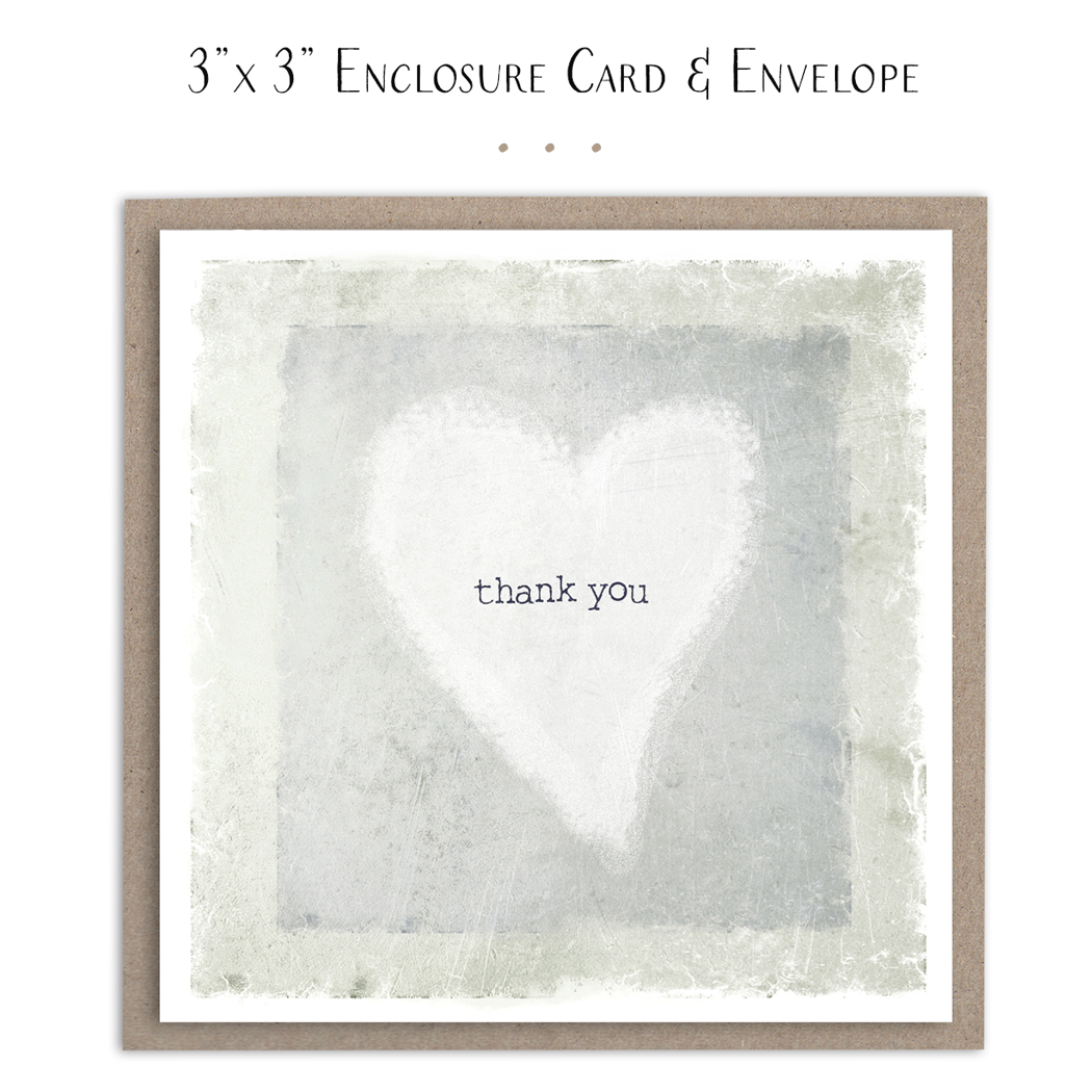 Susan Case Designs - Thank You Heart Mini Card