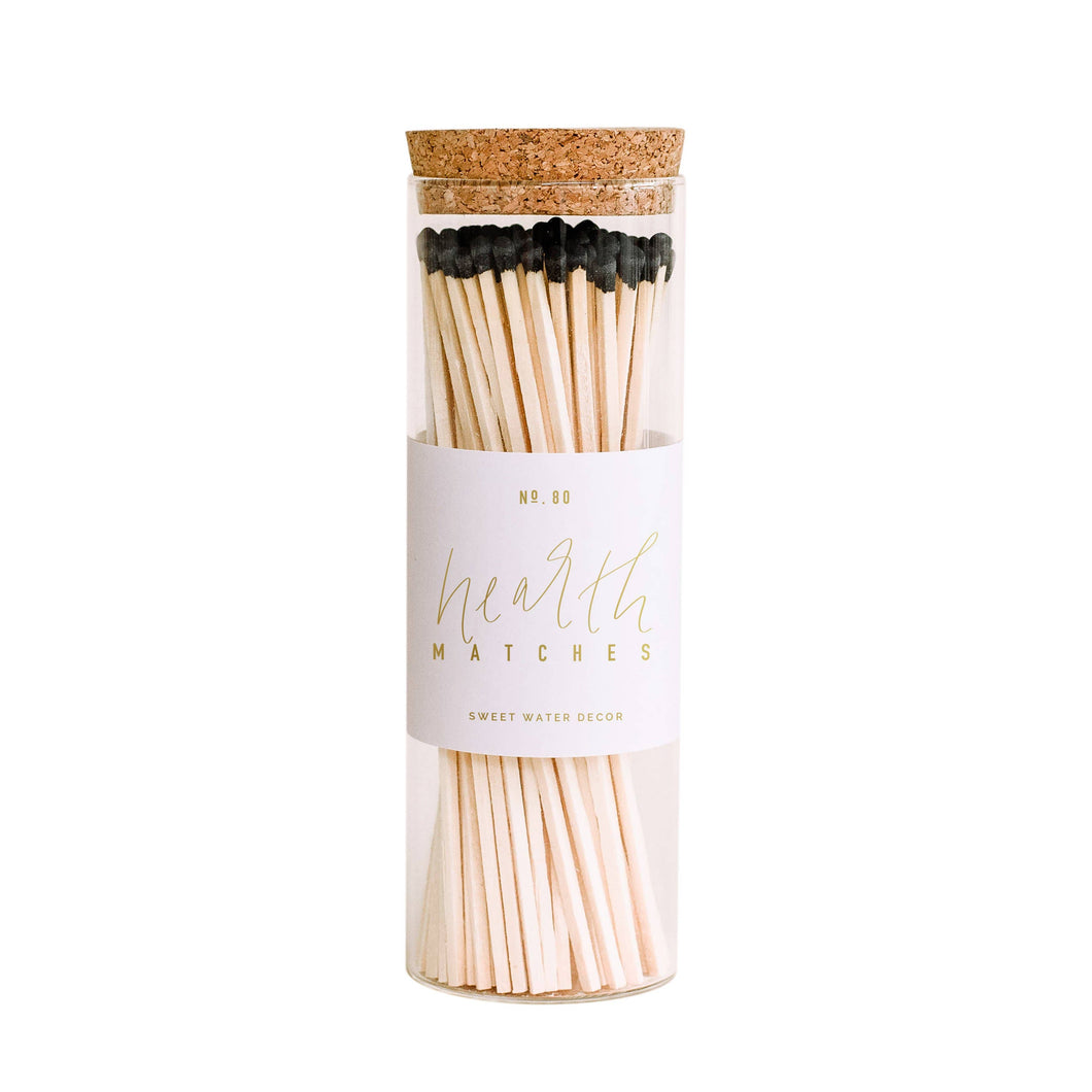 Sweet Water Decor - Hearth Matches, Black Tip - Home Decor & Gifts