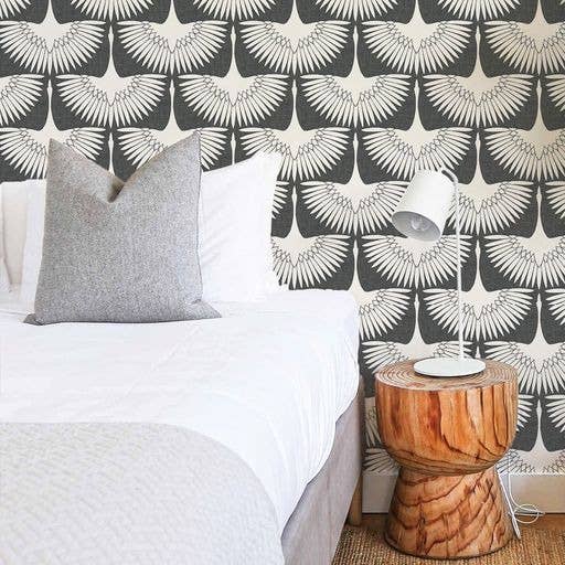 Tempaper - Feather Flock Storm Peel and Stick Wallpaper, 28 sq. ft.