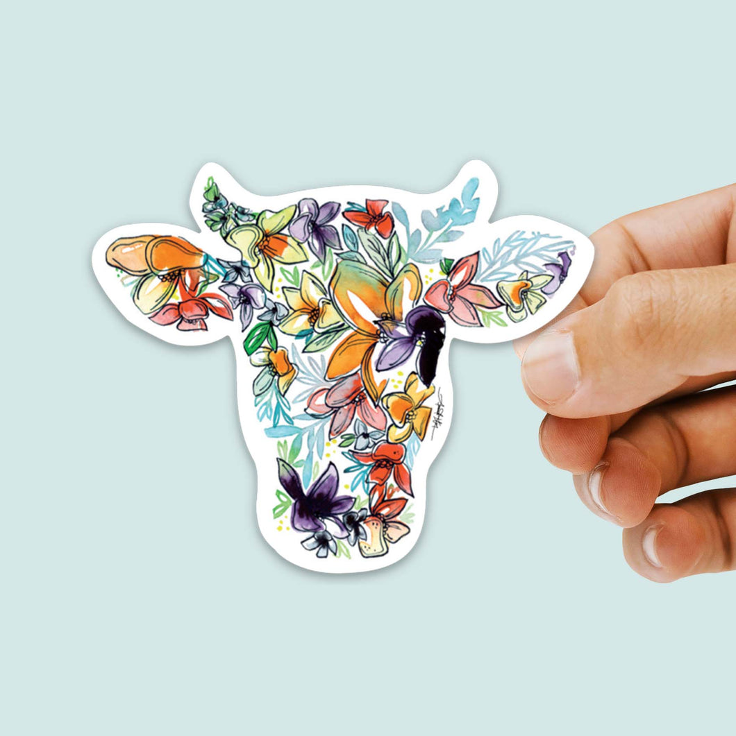 Amanda Klein Co. - Cow Vinyl Decal Sticker