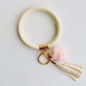 Tiny Gift Society - Bangle Key Chain with Pom