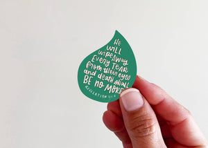 Kingfolk Co - Revelation Tear Vinyl Laptop Bottle Sticker