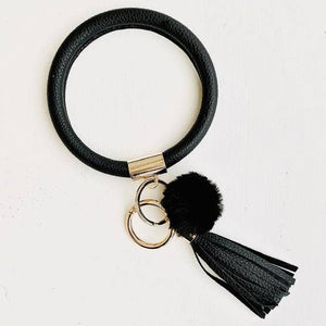 Tiny Gift Society - Bangle Key Chain with Pom