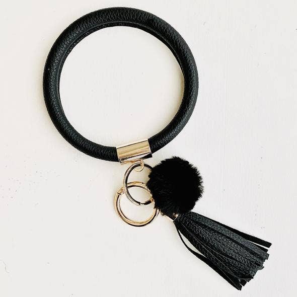 Tiny Gift Society - Bangle Key Chain with Pom