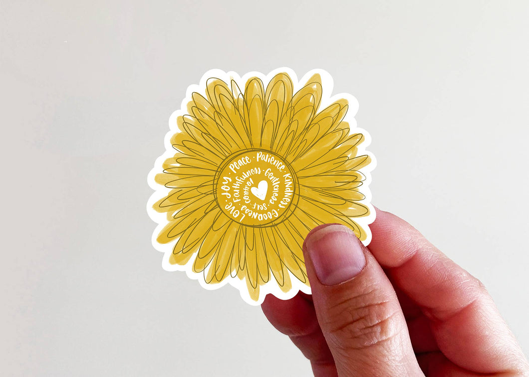 Kingfolk Co - Fruits of the Spirit Sunflower Vinyl Sticker