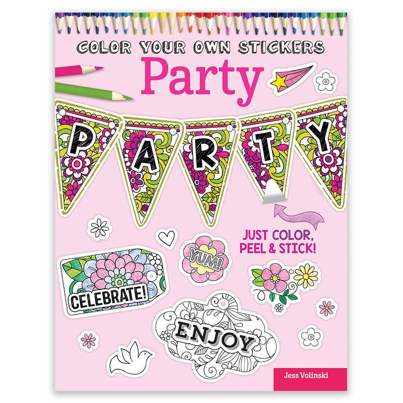 Party Coloring Stickers