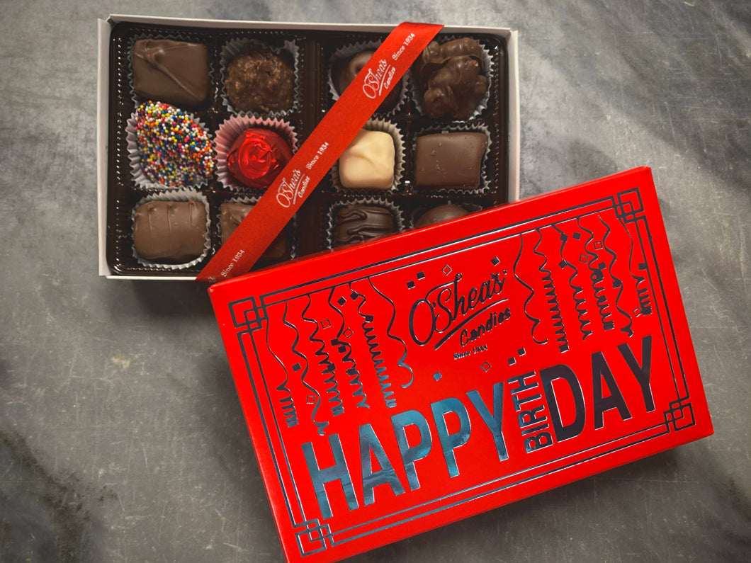 O'Shea's Candies Sweet Shop - Occasion Gift Box “Happy Birthday” Deluxe Assortment