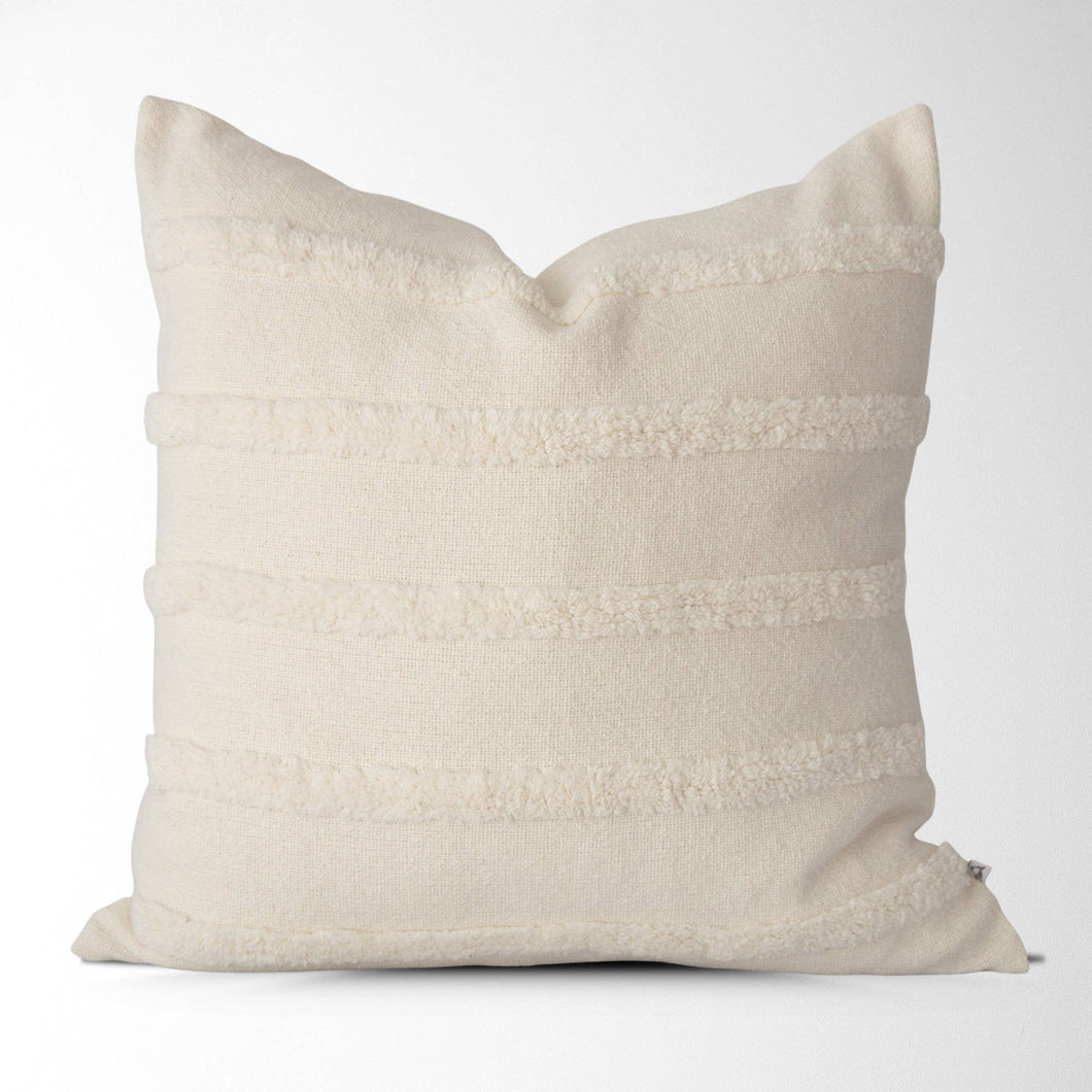 Tajik  Home  LLC - Layla Tufted Striped Pillow Cover