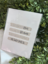 Load image into Gallery viewer, Handmade Hoosier - 5x7 Hand Lettered Art Print - Love you Forever
