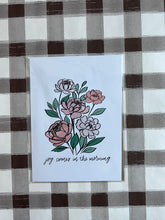 Load image into Gallery viewer, Handmade Hoosier - 5x7 Hand Lettered Art Print - Joy Comes in the Morning
