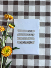 Load image into Gallery viewer, Handmade Hoosier - 5x7 Hand Lettered Art Print - Love you Forever
