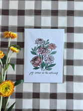 Load image into Gallery viewer, Handmade Hoosier - 5x7 Hand Lettered Art Print - Joy Comes in the Morning
