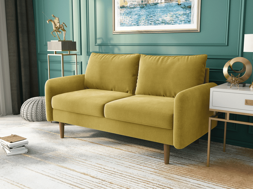 Coosy Home - Loveseat - Sora III - Round Arm Velvet Upholstery