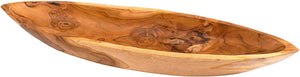Andaluca - Decorative Teak Wood Long Canoe Bowl