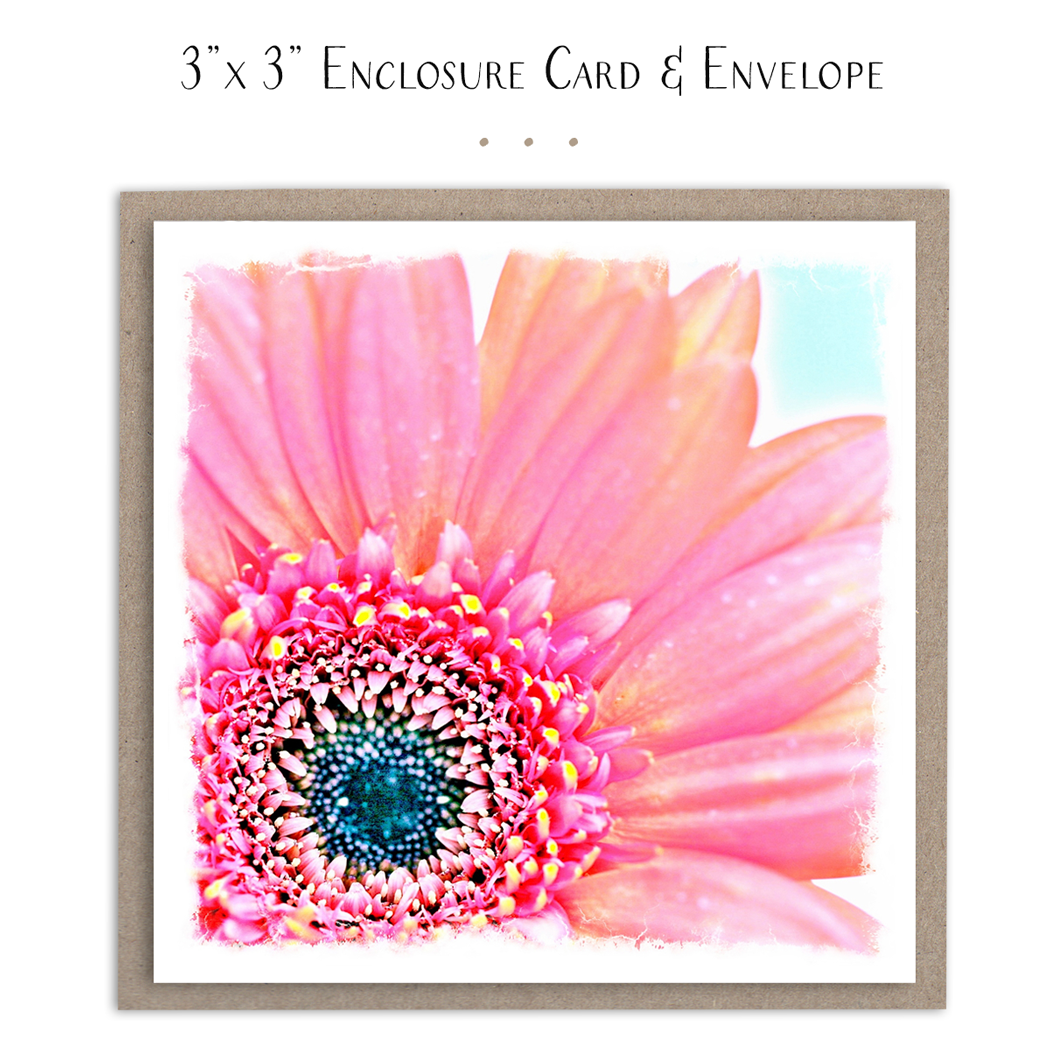 Susan Case Designs - Bright Pink Daisy Mini Card