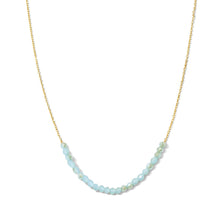 Load image into Gallery viewer, Aqua Delicate Crystal Accented Necklace | Splendid Iris
