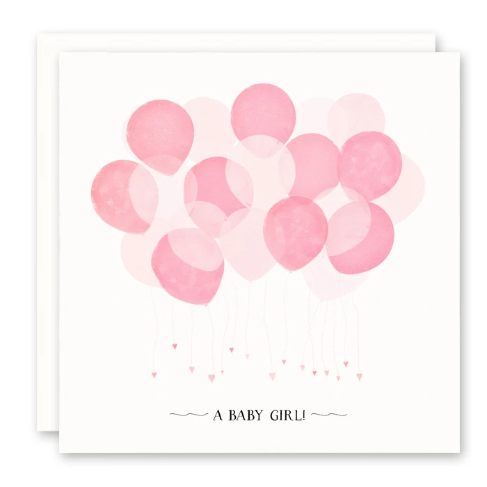Susan Case Designs - A Baby Girl Card