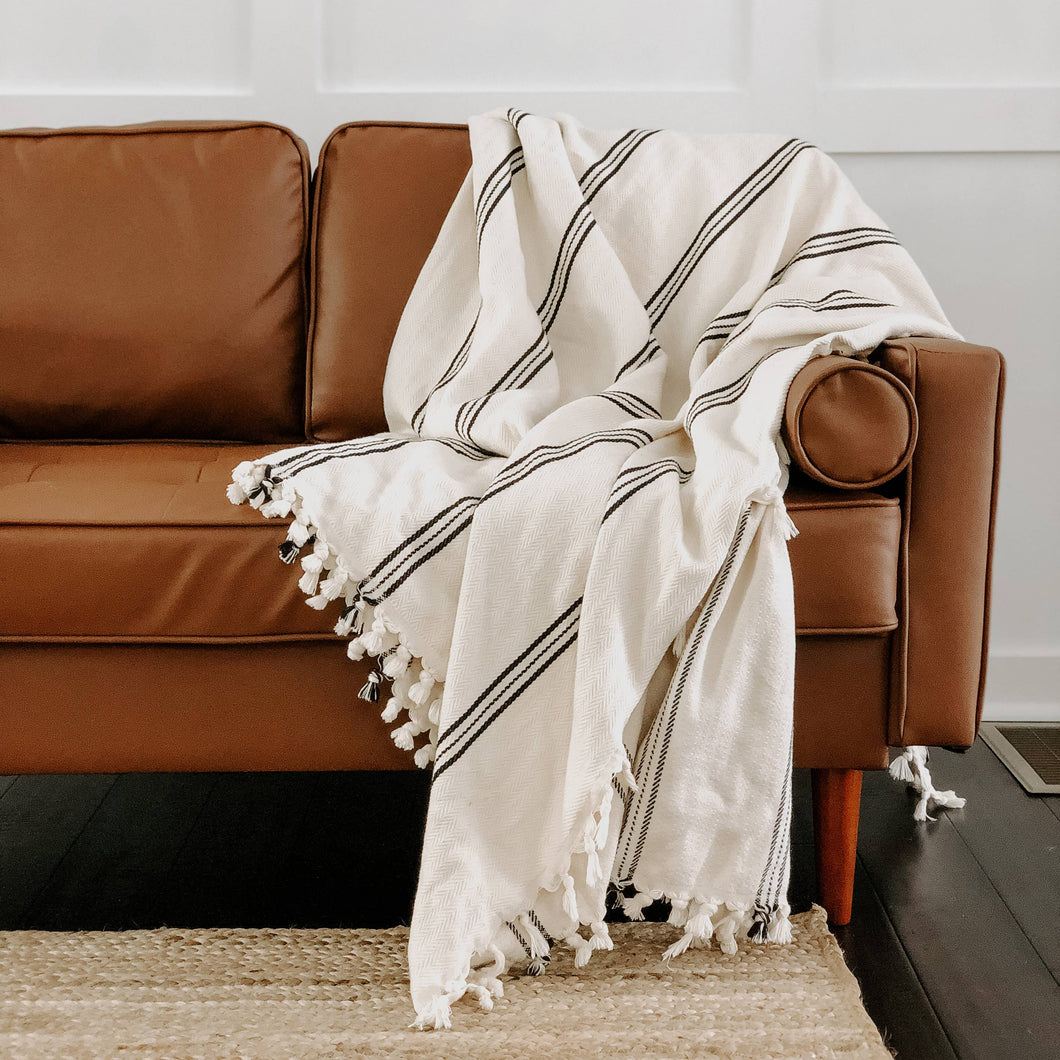 Sweet Water Decor - Taylor Turkish Throw Blanket - Home Decor & Gifts