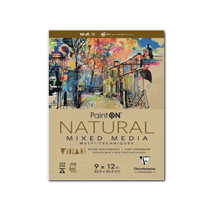 Natural | 9x12| PaintON Mixed Media Pads - 250g | Exaclair