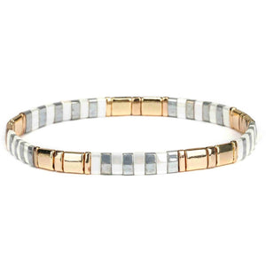 Splendid Iris - Choose your colors - Miyuki Tila Bracelets
