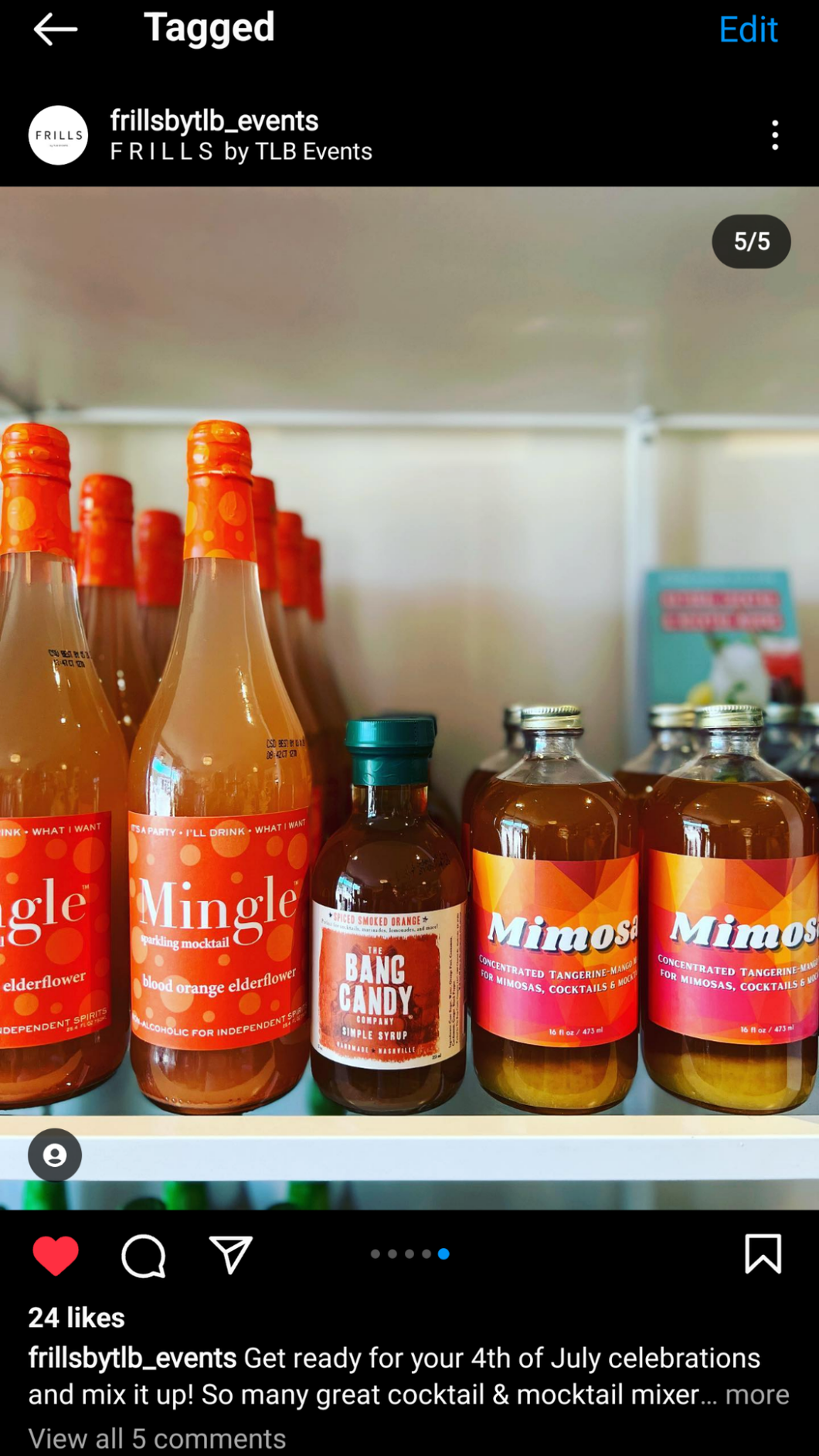 Wood Stove Kitchen - Funky Label - Mimosa Mixer w/ Tangerine & Mango, 16 fl oz