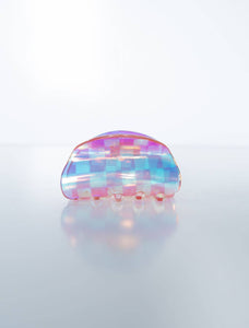 Sweet Miracles H+M - Iridescent Checkered Clam Hair Claw