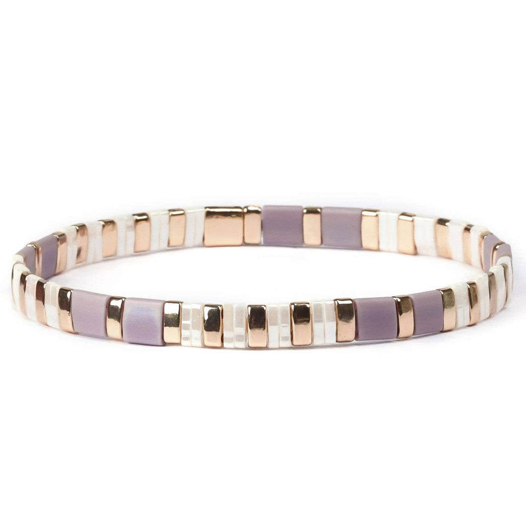 Splendid Iris - Choose your colors - Miyuki Tila Bracelets