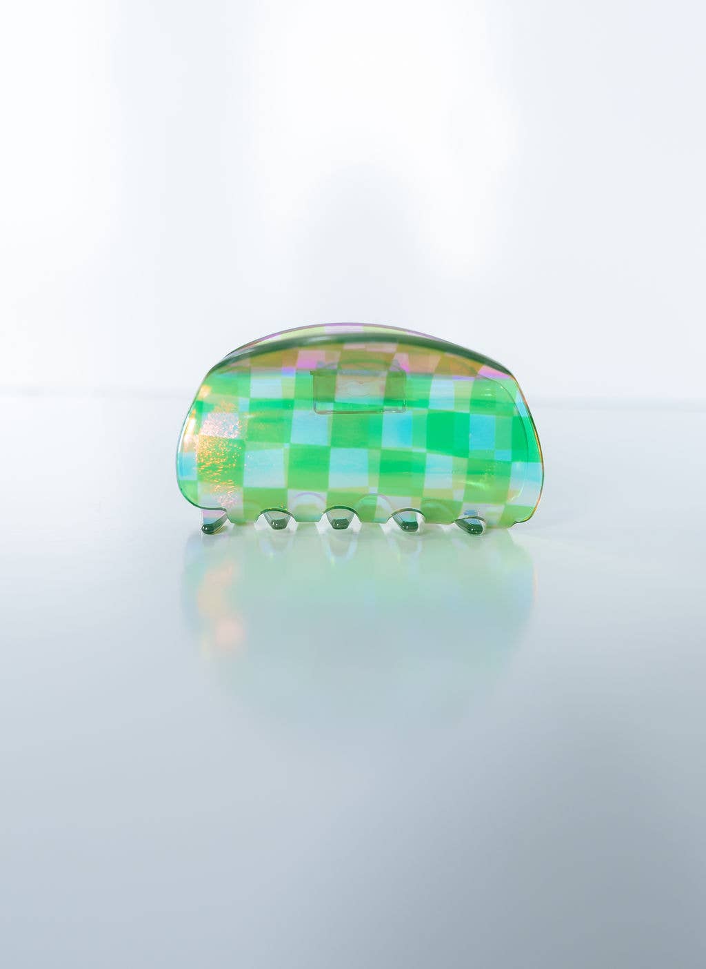 Sweet Miracles H+M - Iridescent Checkered Clam Hair Claw