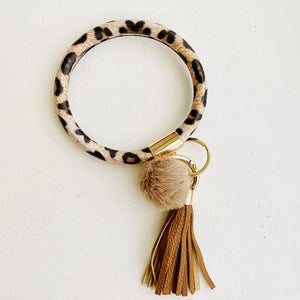 Tiny Gift Society - Bangle Key Chain with Pom