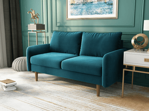 Coosy Home - Loveseat - Sora III - Round Arm Velvet Upholstery