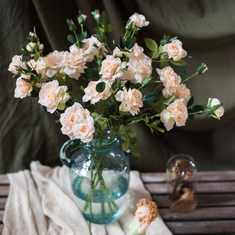 Rustic Reach - Real Touch Blooming Rose Stem 25