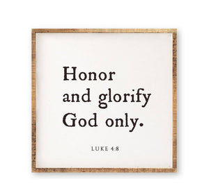Revelation Culture - 15 x 15" | Honor and glorify God Only