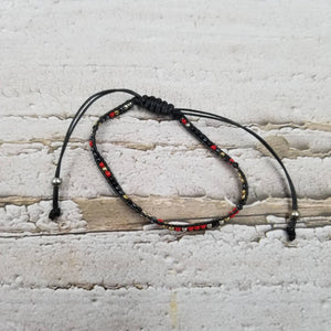 Treasure Wholesale - 10 PCS Handmade Multi Layered Seed Bead Bracelet
