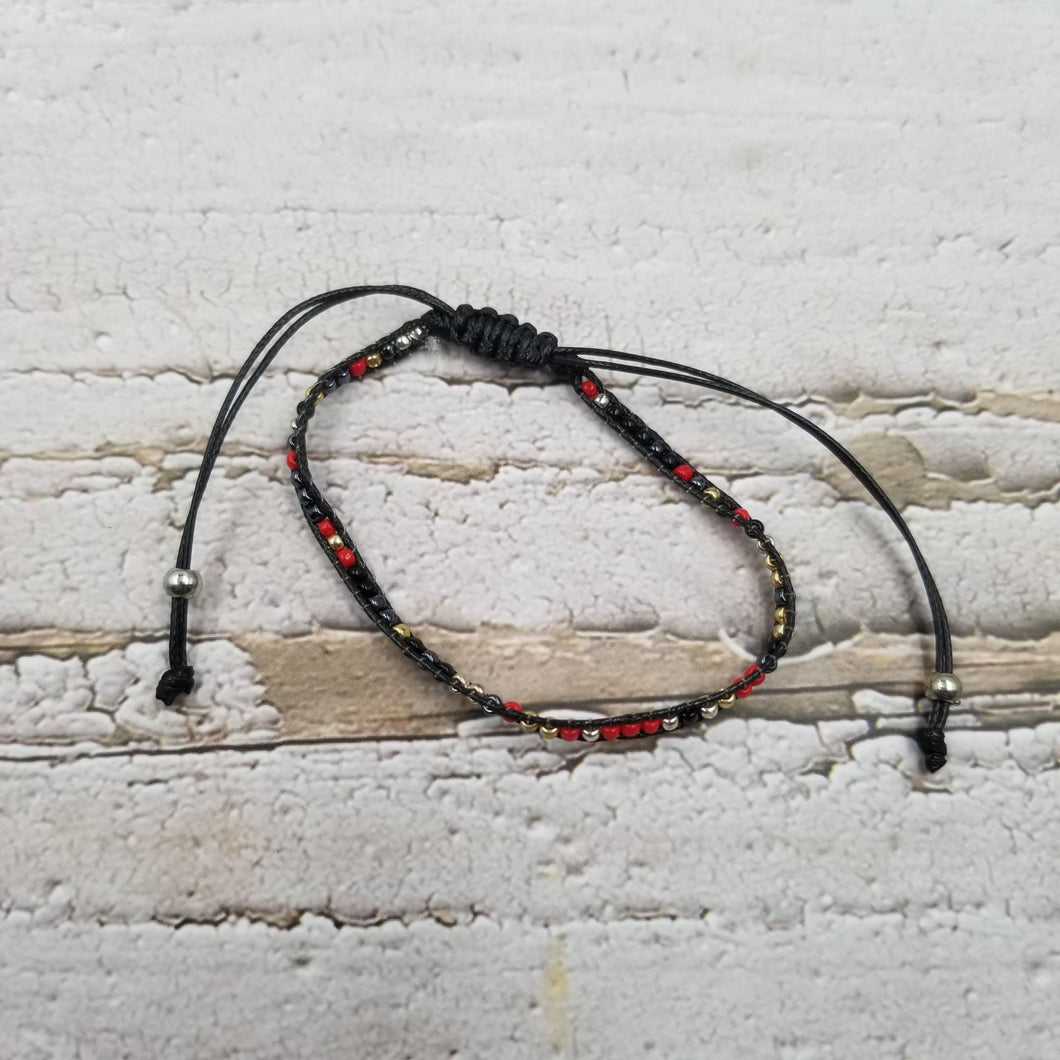 Treasure Wholesale - 10 PCS Handmade Multi Layered Seed Bead Bracelet