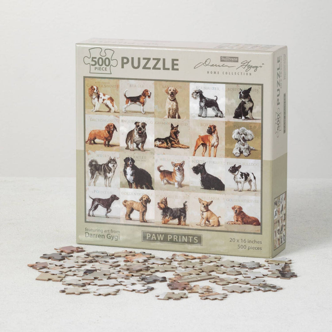 Sullivans Home Decor - DG PAW PRINTS PUZZLE