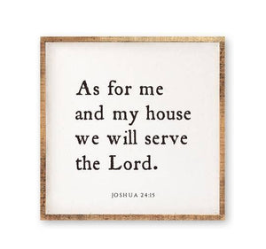Revelation Culture - 15 x 15" | As For Me and My House We Will Serve The Lord